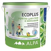 Краска интерьерная Alpa Ecoplus латексная 9 л