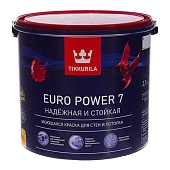 Краска интерьерная Tikkurila Euro Power 7 база А 0,9 л