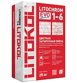 Затирка цементная Litokol Litochrom 1-6 Evo LE.130 серый 25 кг