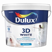 Краска интерьерная Dulux 3D матовый ослепительно белый 5 л