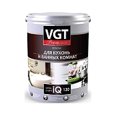 Краска влагостойкая VGT Premium iQ130 с восковыми добавками база A 2 л
